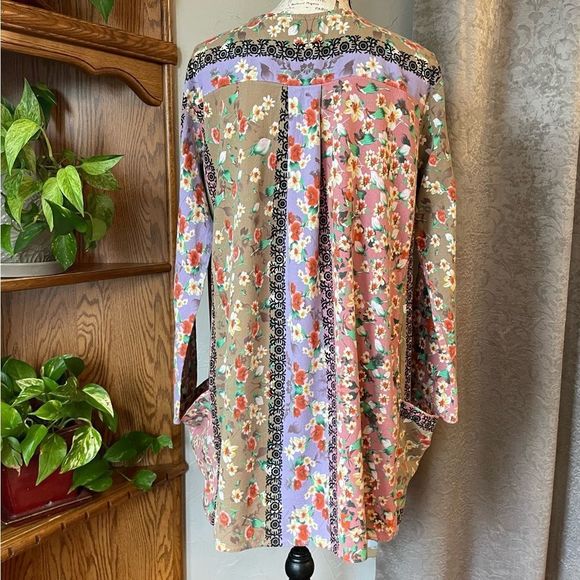 Callabie BoHo Floral Top Size XL - Picture 3 of 15